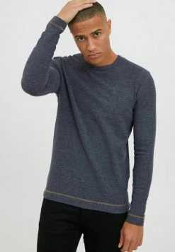 Acheter 💯 INDICODE JEANS IDAMBROSIUS - T-shirt à Manches Longues - Navy Mix 🔥