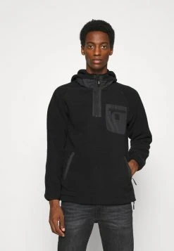 Grosses soldes 🎁 INDICODE JEANS ELLERSLIE - Sweat Polaire - Black ❤️