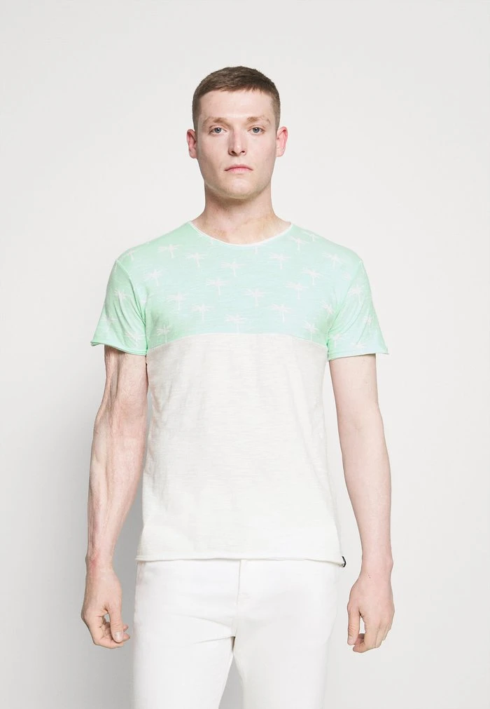 Coupon ✨ INDICODE 😍 JEANS CHARLTON - T-shirt Imprimé - Quite Wave ❤️