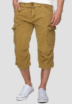 Top 10 🔥 INDICODE JEANS MIT GÜRTEL NICOLAS - Short - Amber ✨