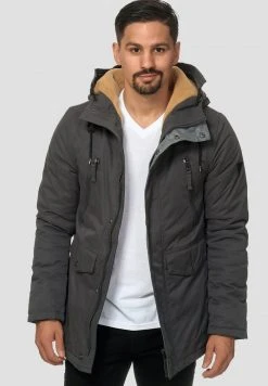 Vente flash ✔️ INDICODE 🤩 JEANS Parka - Gray 🔥