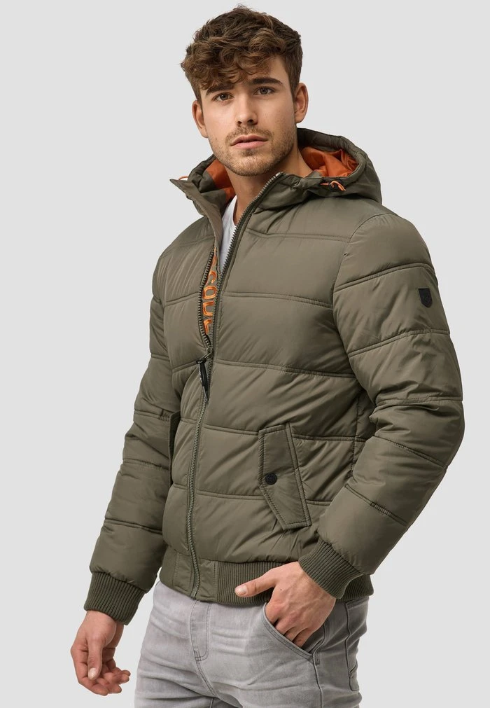 Meilleur prix ⭐ INDICODE 🥰 JEANS ADRIAN - Veste D'hiver - Army 🤩 – Image 3