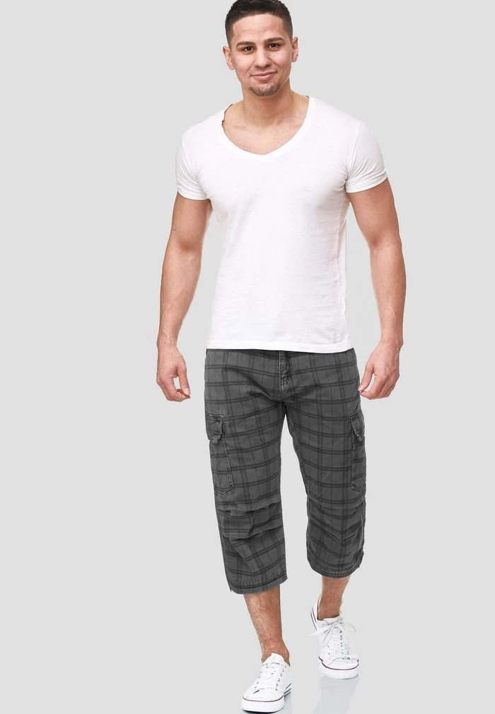 Top 10 🌟 INDICODE JEANS MIT GÜRTEL NICOLAS - Short - Raven 👏 – Image 2