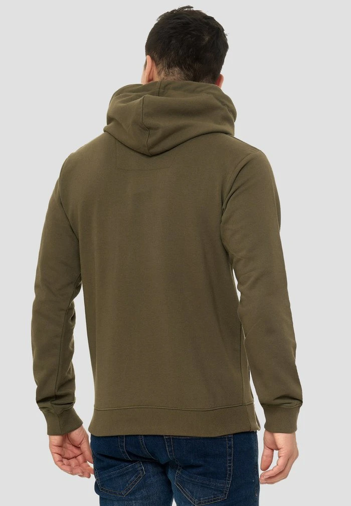 Meilleure affaire ✔️ INDICODE 🎉 JEANS Sweat à Capuche Zippé - Army ❤️ – Image 3