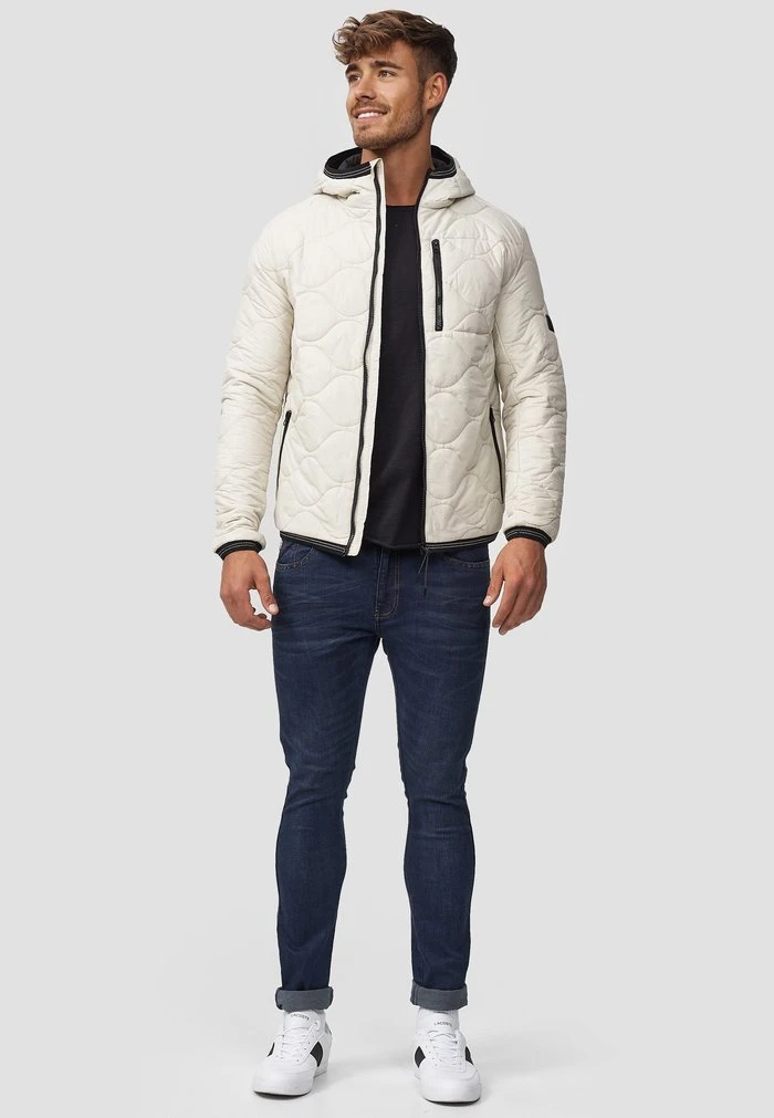 Bon marché 🛒 INDICODE JEANS Veste Mi-saison - White Asparagus 🌟 – Image 2