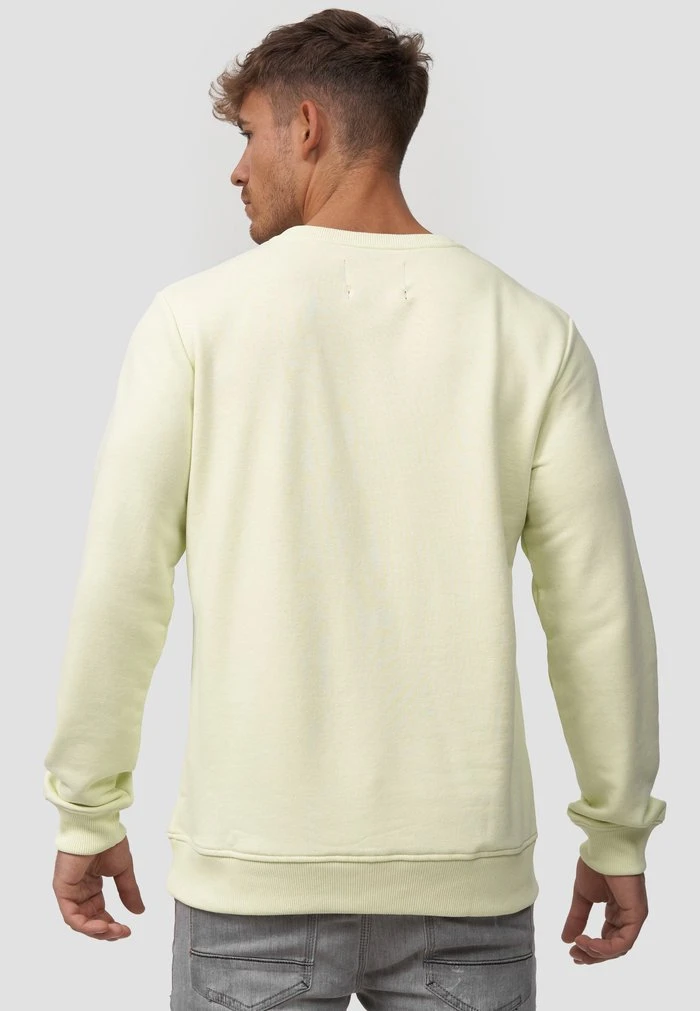 Nouveau ⌛ INDICODE 😉 JEANS BAXTER - Sweatshirt - Lime Cream 😉 – Image 3
