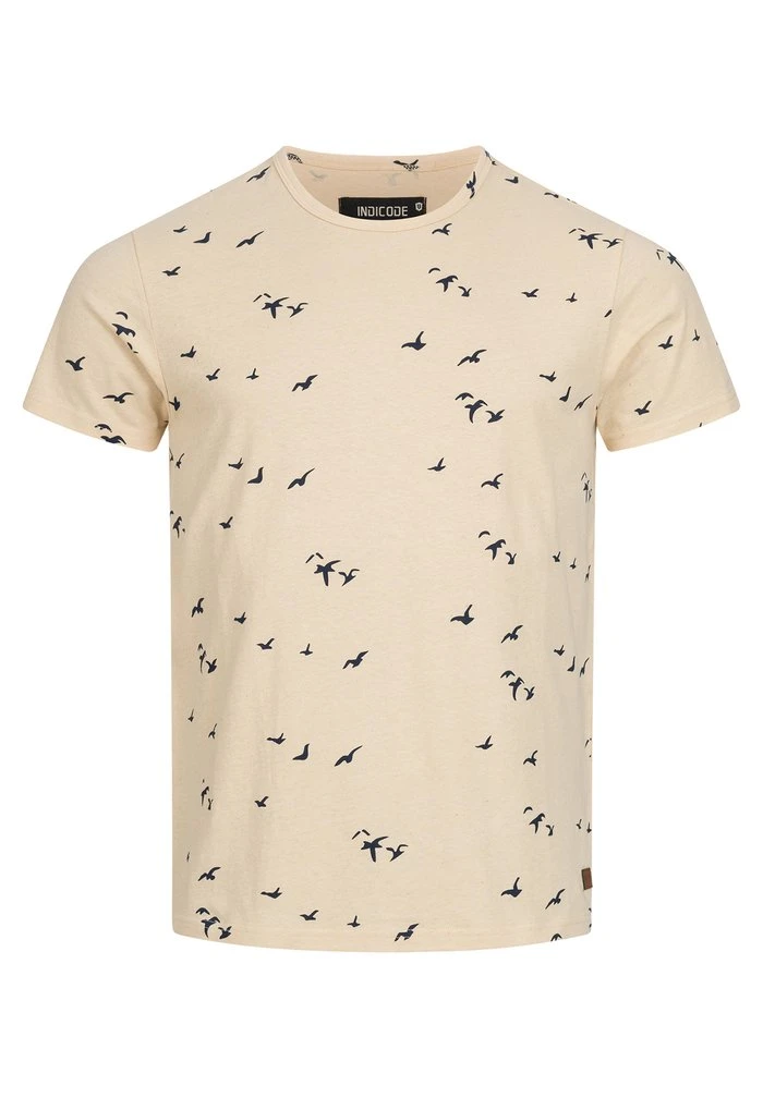 Meilleur prix 😀 INDICODE JEANS MCFARLAND - T-shirt Imprimé - Ecru Mix 💯 – Image 5