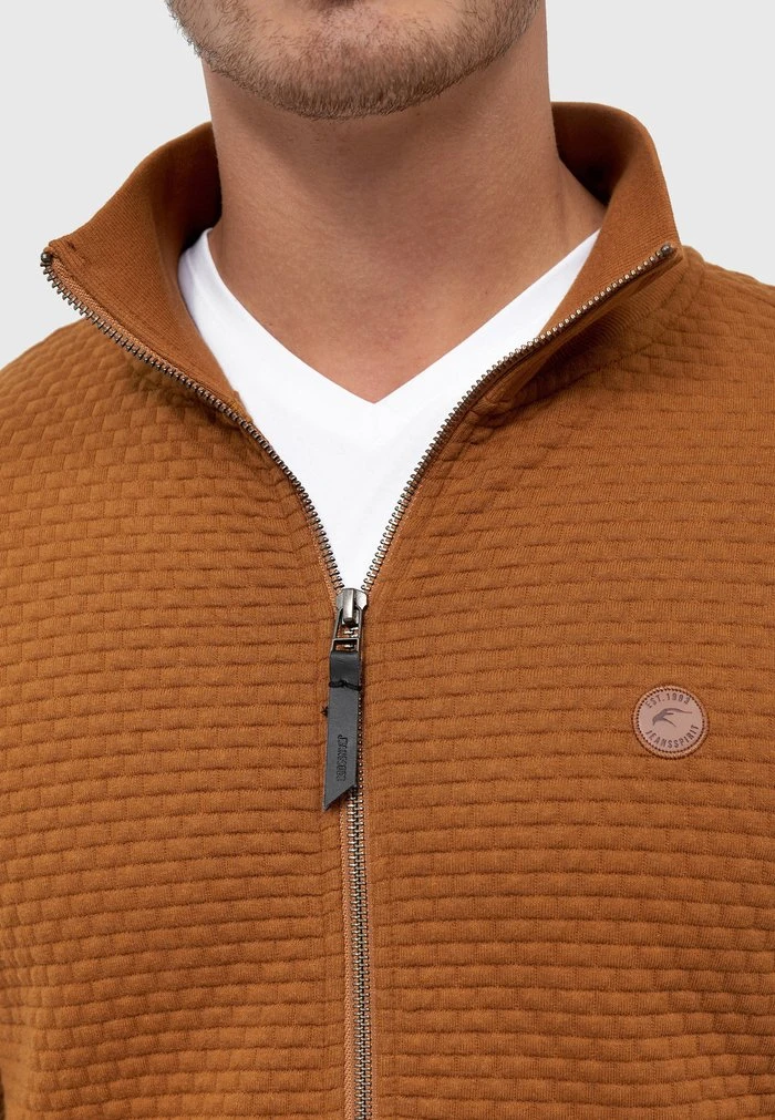 Tout neuf ⭐ INDICODE ❤️ JEANS BERMIE - Sweat à Capuche Zippé - Mottled Brown ⭐ – Image 7