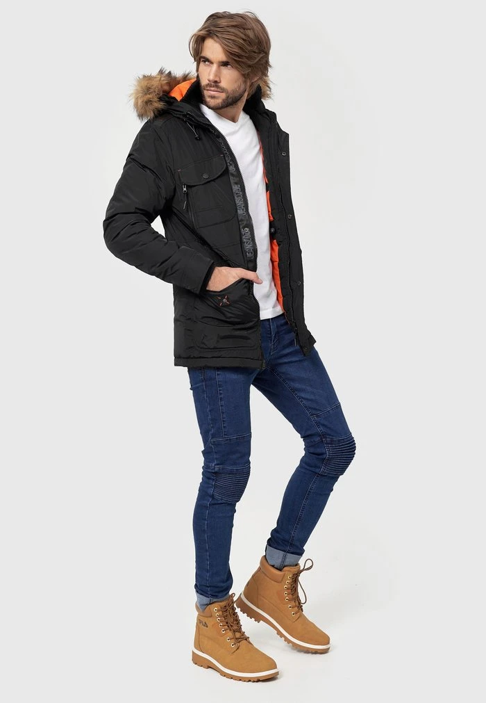 Tout neuf ✔️ INDICODE JEANS CARPELAN - Veste D'hiver - Black 😉 – Image 2