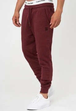 Meilleure vente 🌟 INDICODE JEANS Pantalon De Survêtement - Bordeaux Mix 🛒