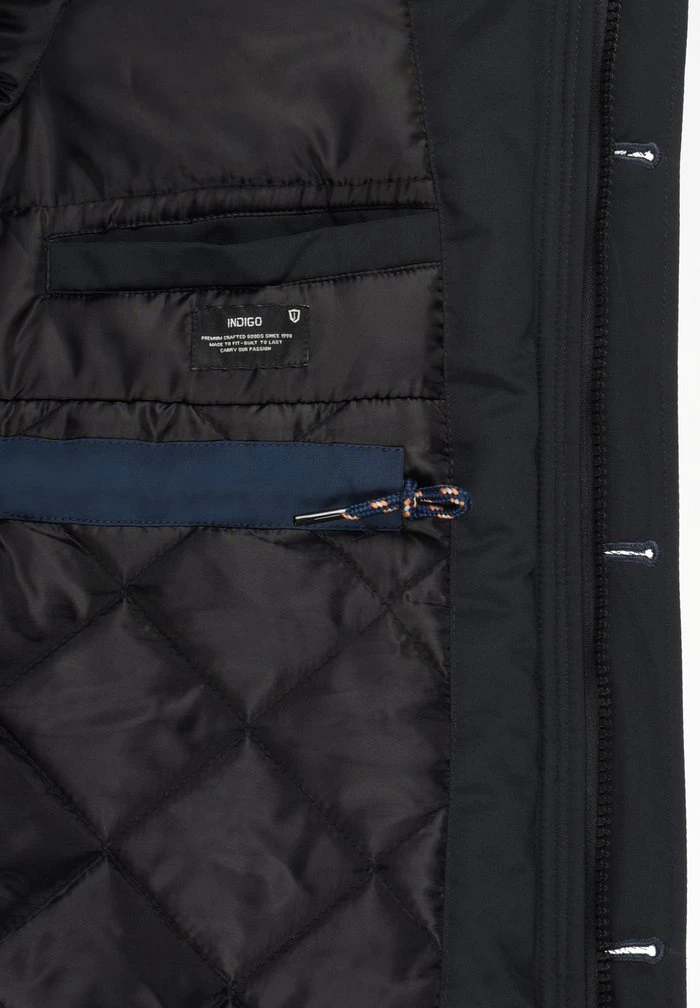 De gros ⌛ INDICODE 🧨 JEANS IDRUFFY - Veste D'hiver - Navy 😉 – Image 7