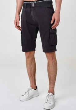 Offres 🎁 INDICODE JEANS BLIXT - Short - Raven 🔔
