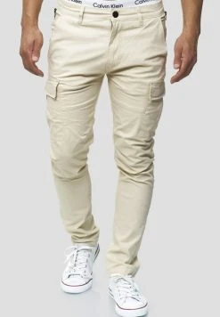 Meilleure affaire ❤️ INDICODE ✔️ JEANS Pantalon Cargo - Beige 👍