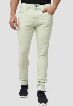 Tout neuf ⭐ INDICODE JEANS MILOS - Jean Slim - Sea Foam 🛒