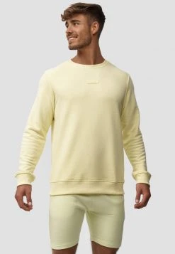 Offres ⌛ INDICODE JEANS BAXTER - Sweatshirt - Young Wheat 👍