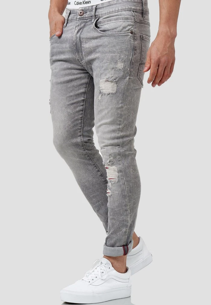 Nouveau đ INDICODE JEANS RALPH - â JEANS Skinny - Vintage Grey â€ïž