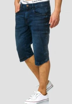 Vente flash ⭐ INDICODE JEANS Short En Jean - Blue Denim 🥰