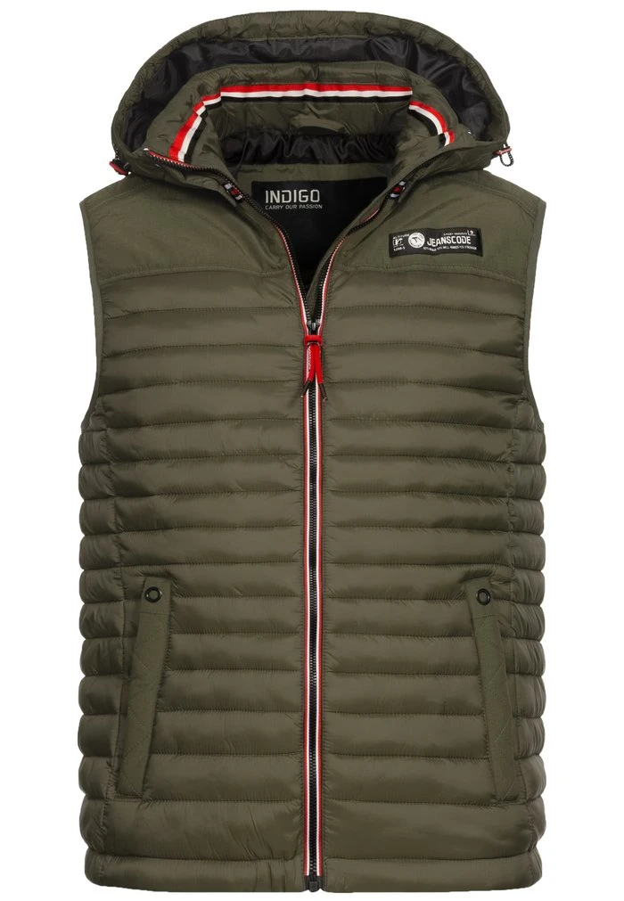 Vente flash 🌟 INDICODE JEANS Veste Sans Manches - Army 👍 – Image 6