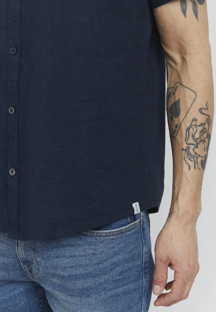 Budget 🔥 INDICODE 🌟 JEANS Chemise - Navy ❤️ – Image 5