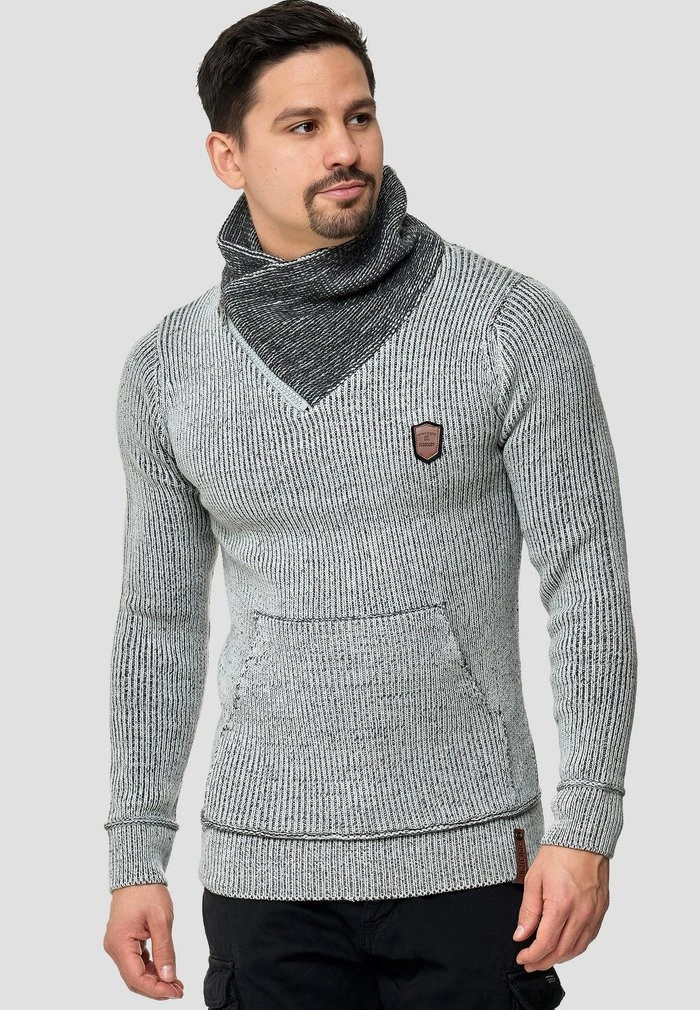 Offres 🔥 INDICODE 🥰 JEANS DANE - Pullover - Light Grey ❤️