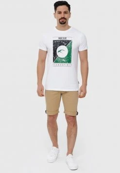 Le moins cher ⌛ INDICODE JEANS T-shirt Imprimé - Offwhite 😍