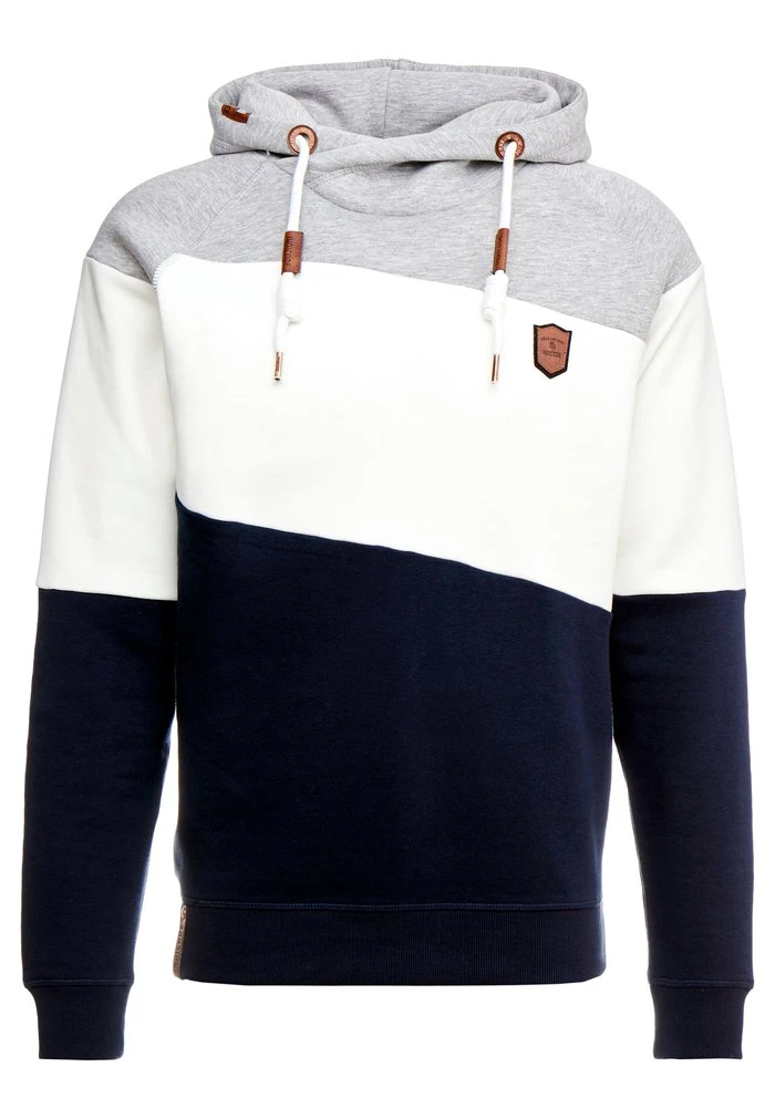 Sortie 🥰 INDICODE JEANS PESSAC - Sweat à Capuche - Ecru Mix 😉 – Image 4