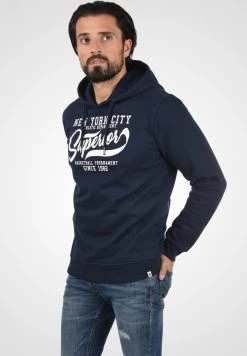 Le moins cher 🧨 INDICODE JEANS IDGALILERI - Sweat à Capuche - Navy 😉