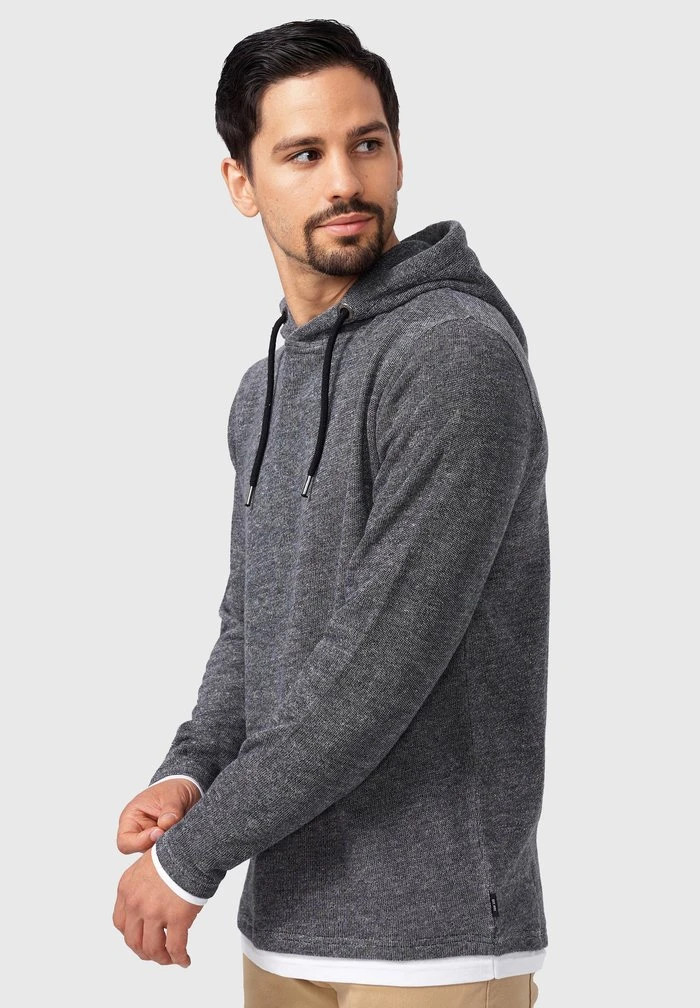 Sortie ⭐ INDICODE 👏 JEANS LONGIS - Sweat à Capuche - Black 🔔 – Image 5