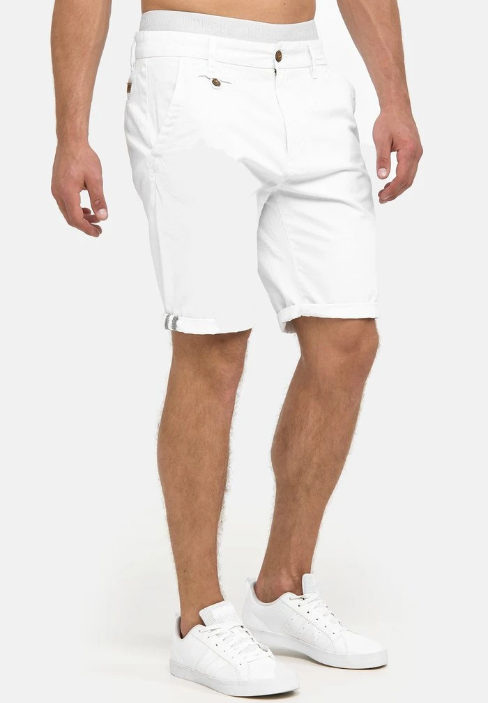 Sortie 👍 INDICODE JEANS CASUAL FIT - Short - Off White 😀 – Image 5