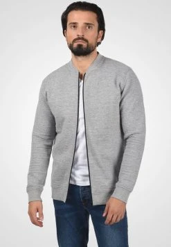 Meilleur prix 👏 INDICODE 🛒 JEANS IDBRONTE - Sweat à Capuche Zippé - Grey Mix ❤️
