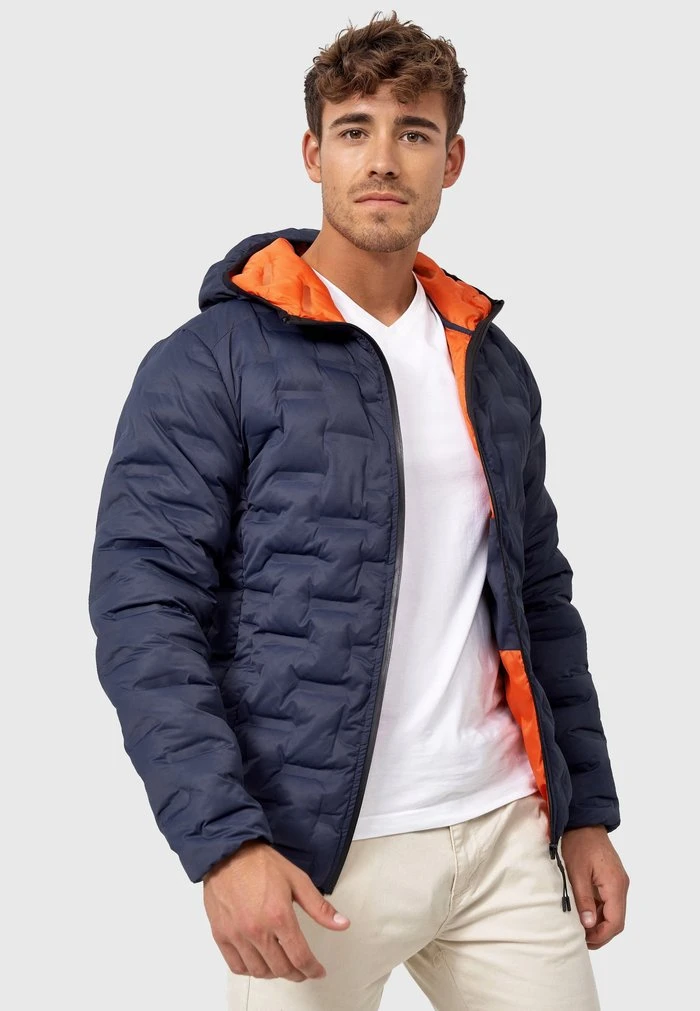 Meilleur prix 🥰 INDICODE 🥰 JEANS OCHOA - Veste Mi-saison - Navy ⭐ – Image 4