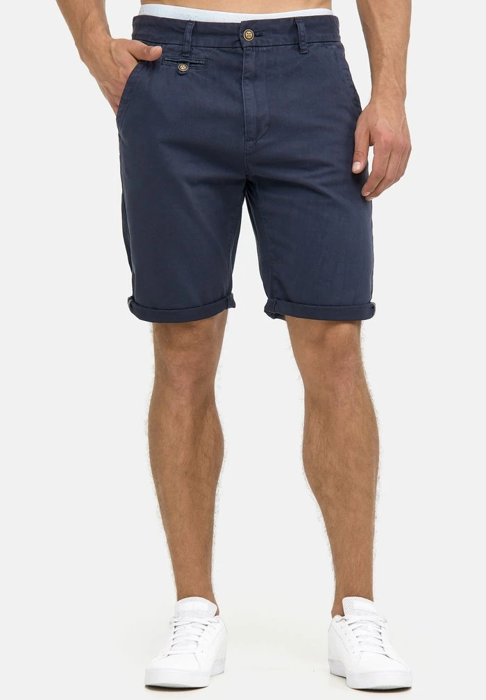 Vente flash đ„ INDICODE JEANS CASUAL FIT - Short - Blau Navy â