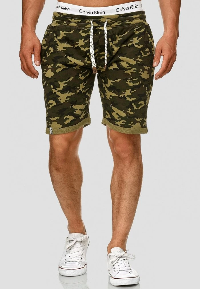 Meilleur prix 👍 INDICODE JEANS ALDRICH - Short - Dark Green 👏