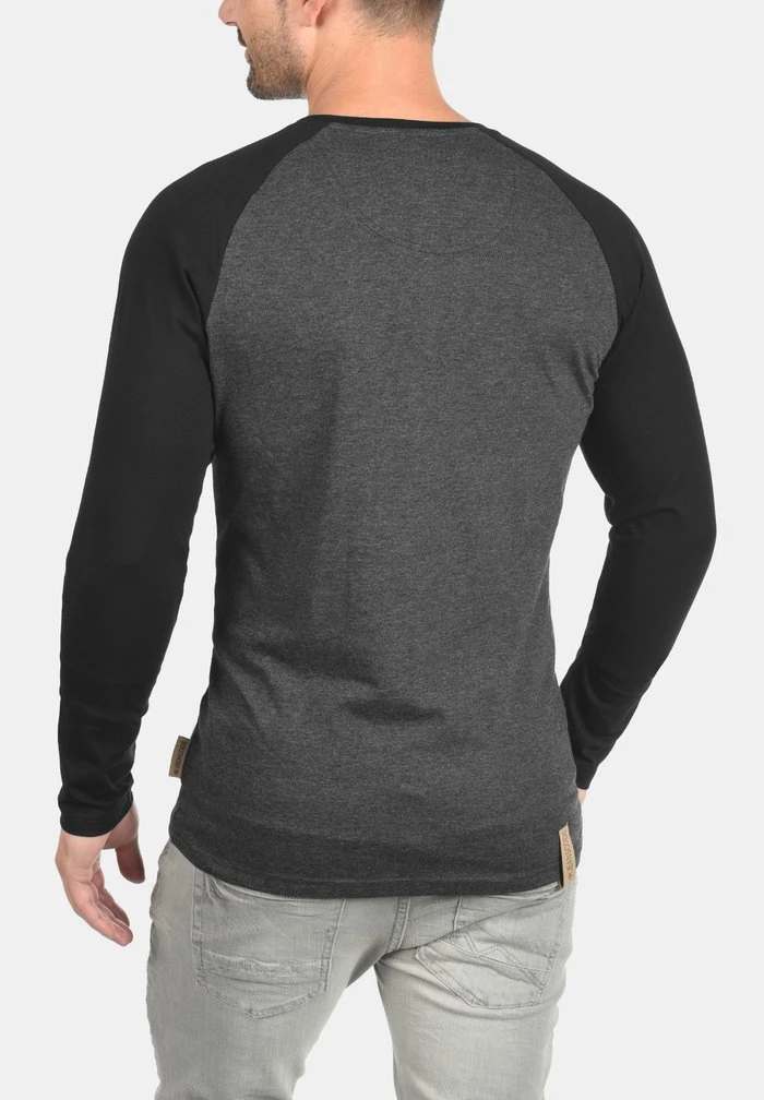 Le moins cher đ INDICODE JEANS IDWINSTON - T-shirt à Manches Longues - Charcoal/black âš â Image 2