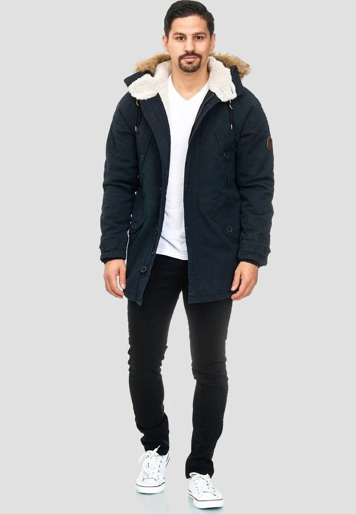 Meilleur prix ⌛ INDICODE JEANS Veste D'hiver - Black 🧨 – Image 2