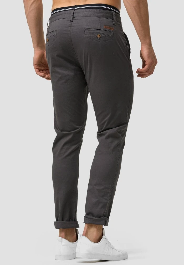 Vente flash 🥰 INDICODE JEANS CHERRY - Chino - Dark Grey 👏 – Image 5