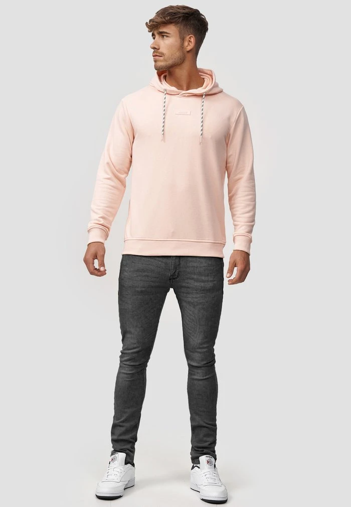 De gros 😍 INDICODE JEANS BENTLEY - Sweat à Capuche - Pale Peach 🎁 – Image 2
