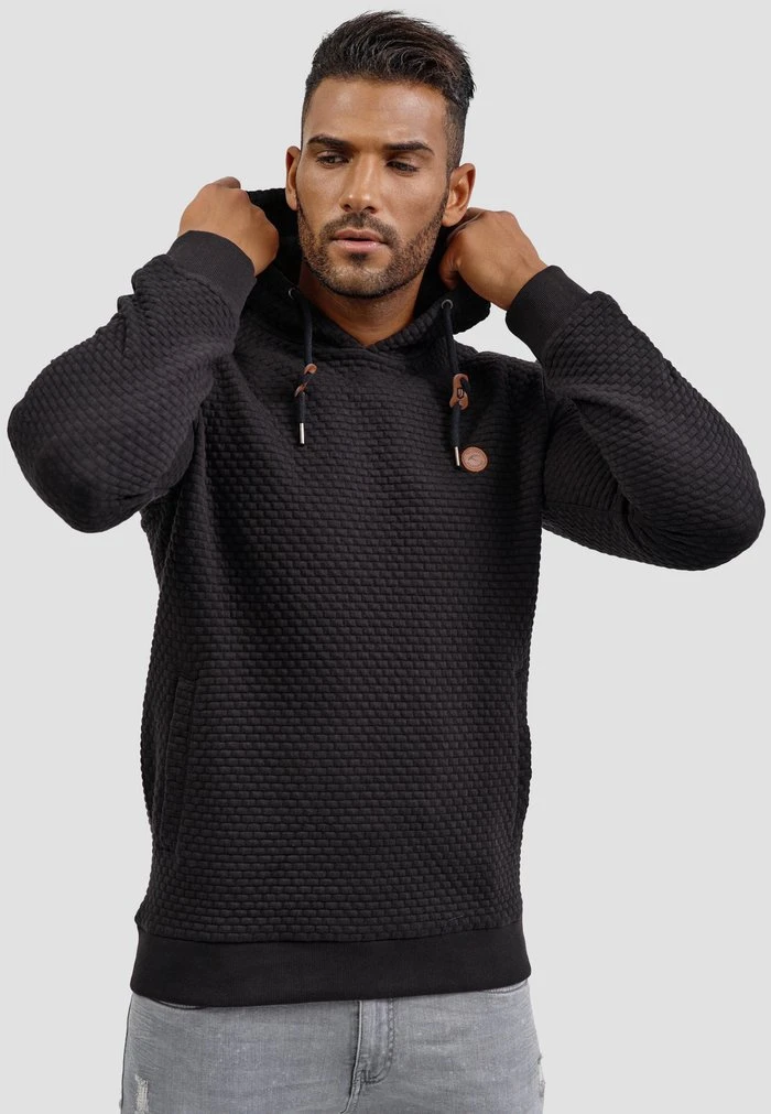 Remise 🎉 INDICODE ✨ JEANS Sweatshirt - Black ⭐ – Image 5