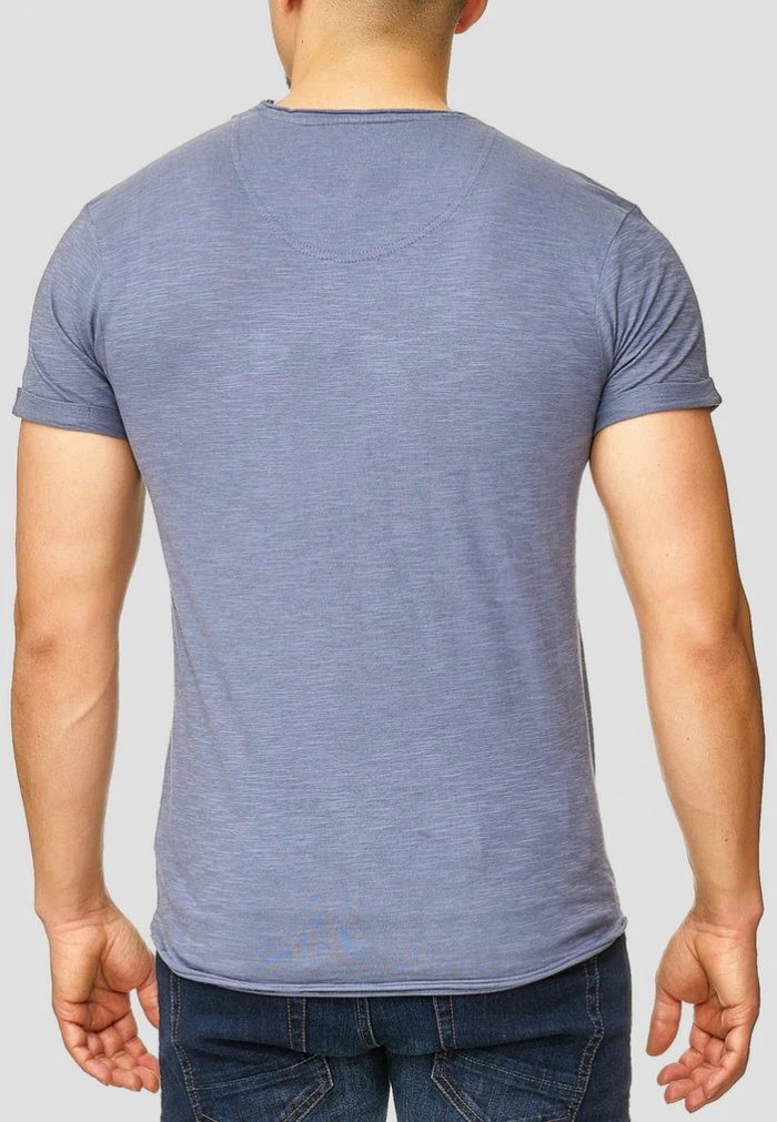 Promo đ INDICODE đ JEANS WILBUR - T-shirt Imprimé - Blue/light Blue âš â Image 3