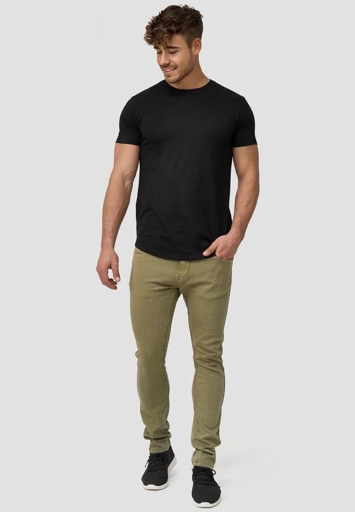 Top 10 ✨ INDICODE 🧨 JEANS MILOS - Jean Slim - Covert Green ⌛ – Image 2