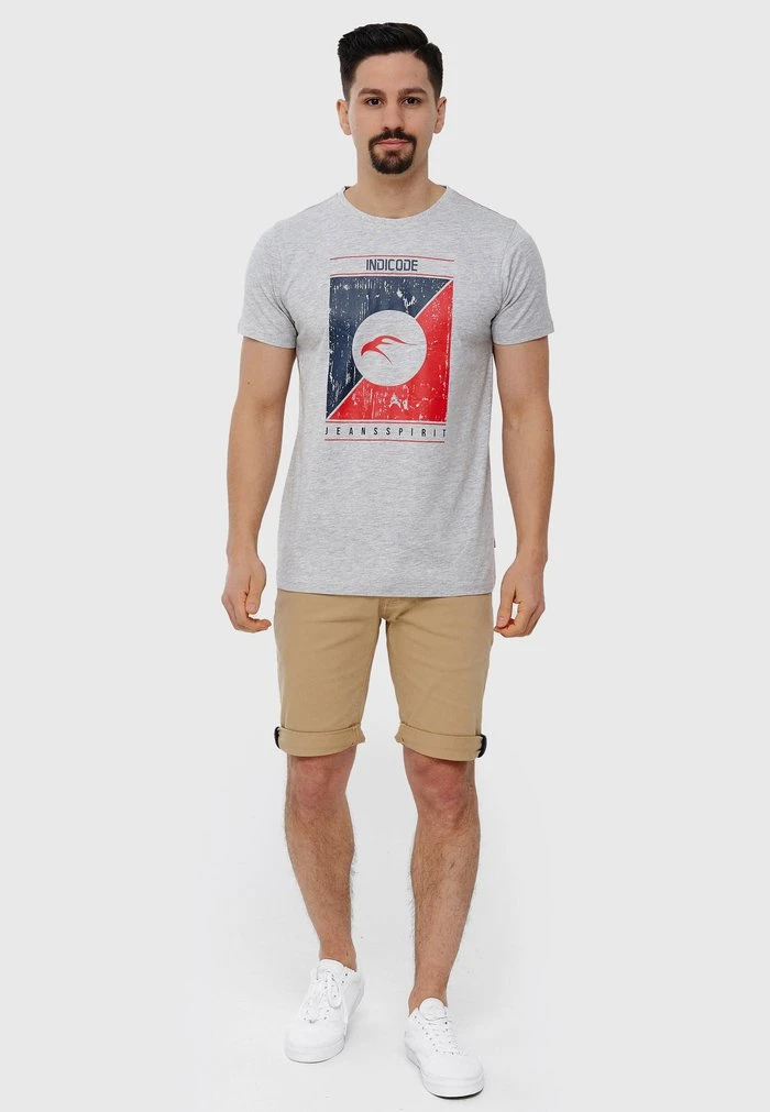 Les meilleures critiques de đ INDICODE đ„ JEANS T-shirt Imprimé - Lt Grey Mix â€ïž