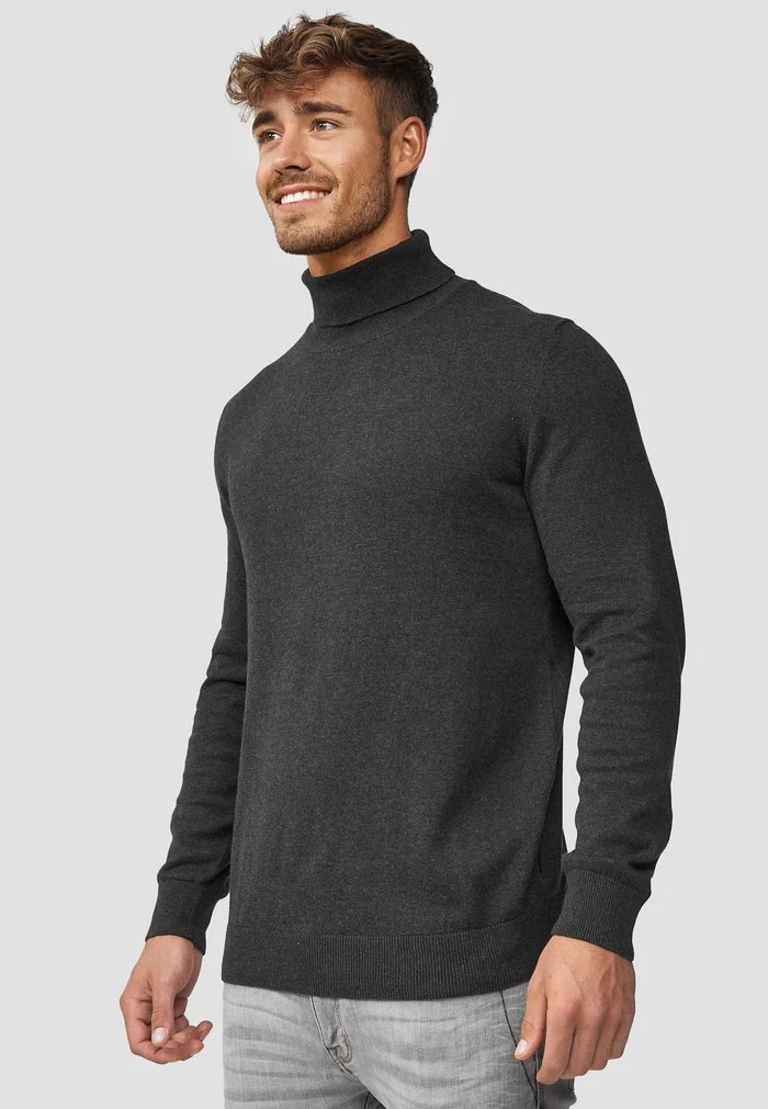 Bon marché 👏 INDICODE JEANS GATES - Pullover - Charcoal Mix 💯 – Image 5