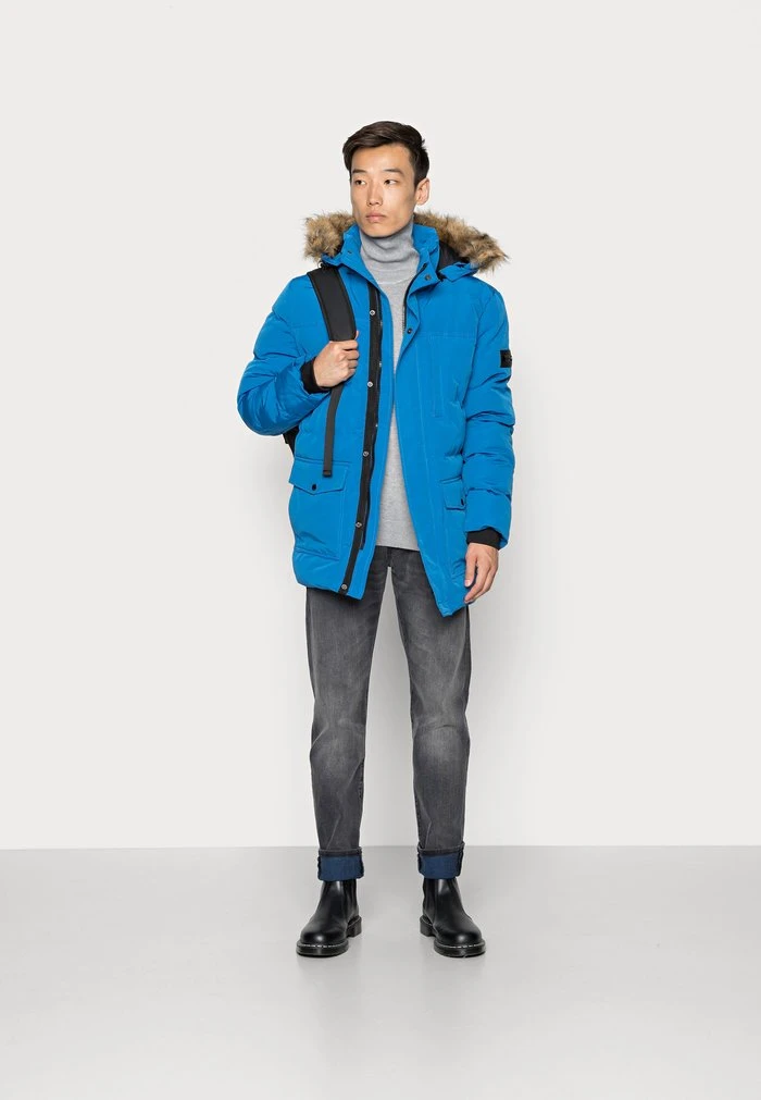 Nouveau ⭐ INDICODE 🧨 JEANS SHAW - Veste D'hiver - Baleine Blue ❤️ – Image 2