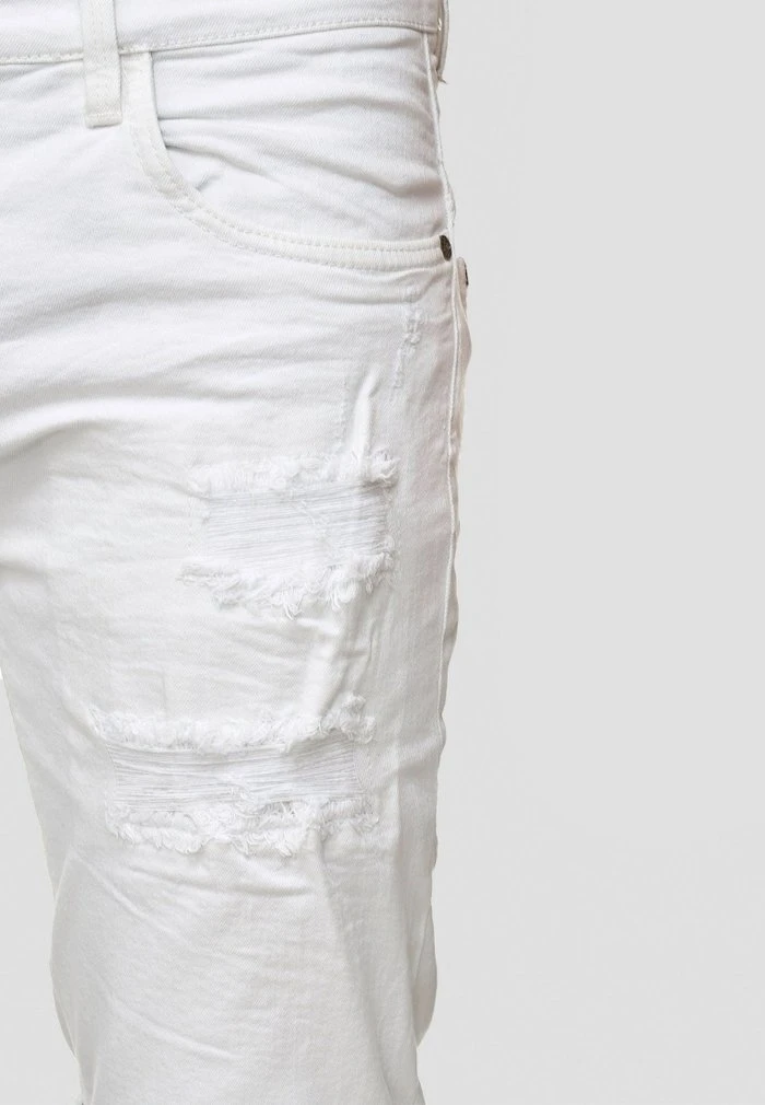 Meilleure vente 😀 INDICODE 🎁 JEANS CUBA CADEN - Short En Jean - Off-white ✨ – Image 4