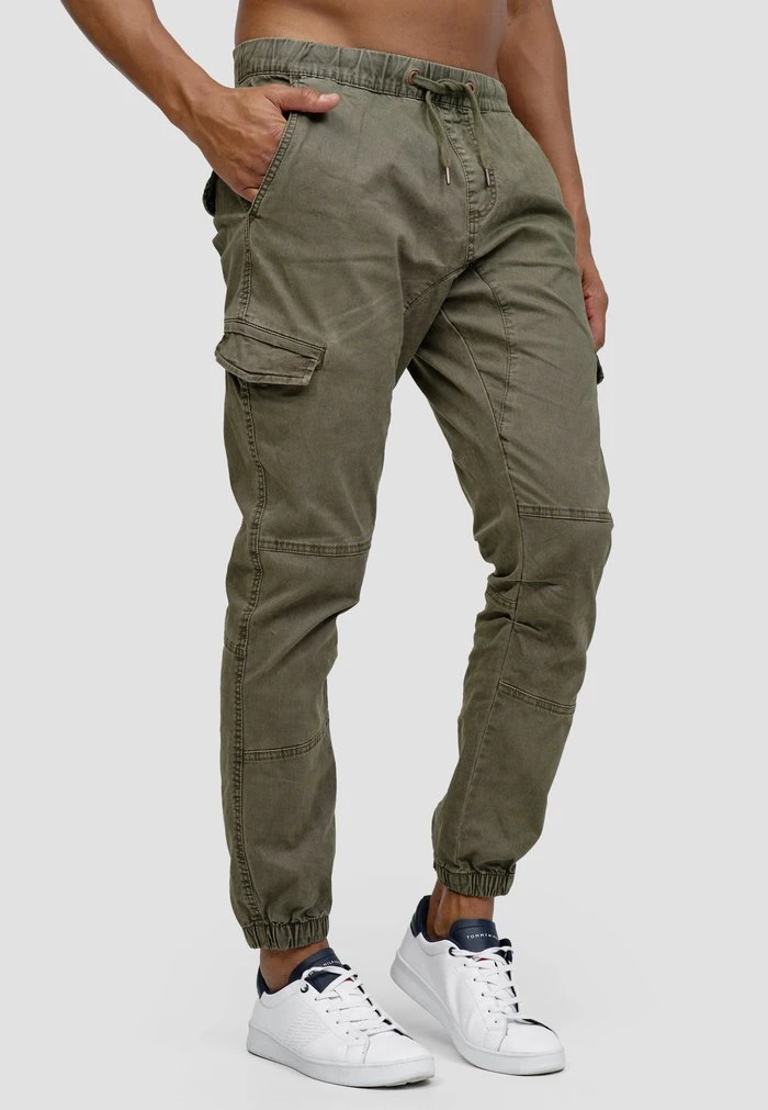 Meilleur prix ⌛ INDICODE JEANS Pantalon Cargo - Army 😉 – Image 4